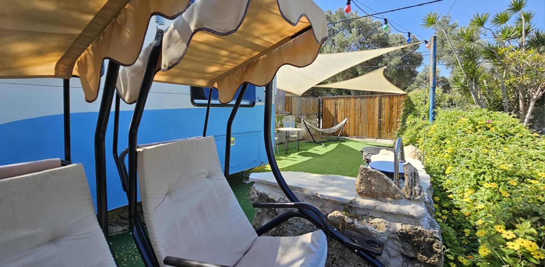 Cozy Seaview Glamping Caravan HaBonim Εξωτερικό φωτογραφία